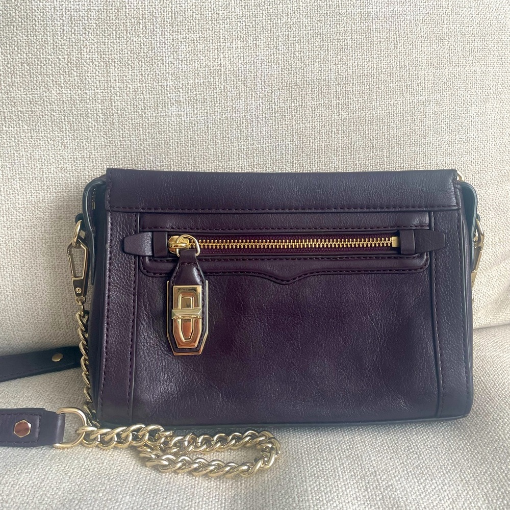 Rebecca Minkoff Avery Crossbody bag- Black Cherry